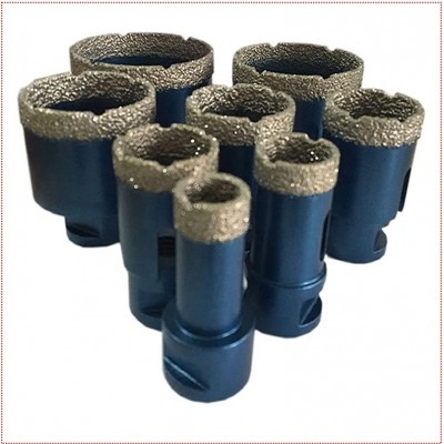 vacuum brazed diamond core drill bit for tile porcelain and stone