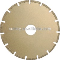 Fast cutting vacuum brazed cutting blade, diamond saw blade