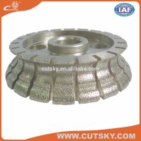 300mm brazed diamond profile milling wheels